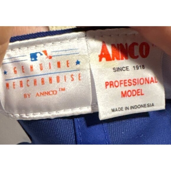 Vintage Toronto Blue Jays Hat Blue Red Snapback By Annco Professional Model MLB - Picture 7 of 8